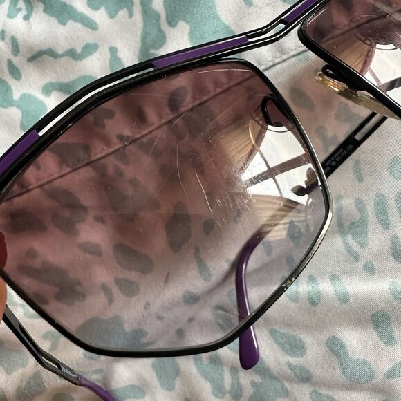 Paloma Picasso 1478 98 Vienna Line Sunglasses 61-14-125 Purple/Black FRAMES ONLY main image 4